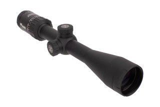 SIG Sauer WHISKEY3 4-12x40mm SFP scope with BDC-1 Quadplex Reticle has a 1-inch one-piece main tube
